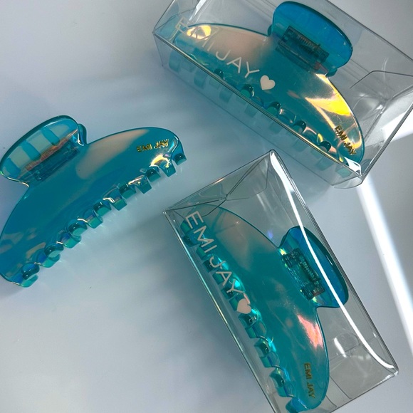 Emi Jay Accessories - EMI JAY Big Effing Claw Clip in Aquamarine